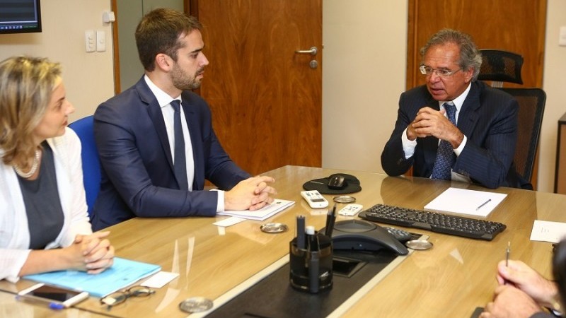 Secretária Leany acompanhou o governador em conversa com Paulo Guedes nesta segunda-feira em Brasília