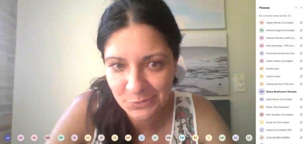 Material foi apresentado aos integrantes do comitê pela analista pesquisadora do DEE/SPGG Daiane Menezes