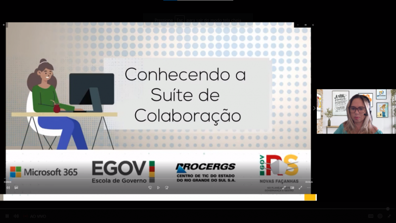 suíte de colaboração plataforma office microsoft 365 procergs