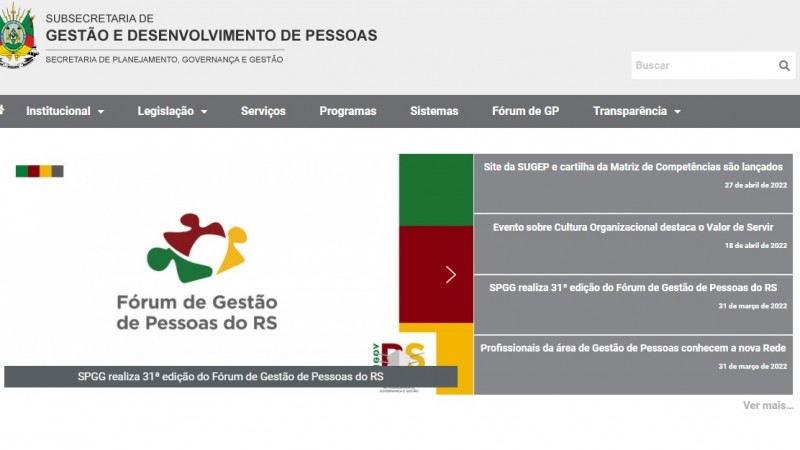 forum gestaodepessoas portal sugep gestão de pessoas rs governo