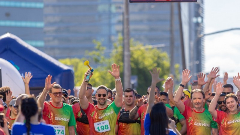 As provas tiveram início às 8h30, e todos receberam medalha de participação ao completar o circuito
