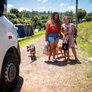 A Aldeia Charrua, em Porto Alegre, foi um dos locais atendidos pela ação dos servidores