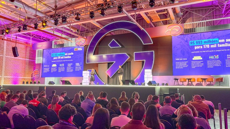A apresentação ocorreu no palco principal do evento de inovação, que é correalizado pelo governo do Estado