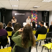 A subsecretária da Sugep, Ana Dal Ben, e a adjunta, Paula Caffarate, conduziram a oficina