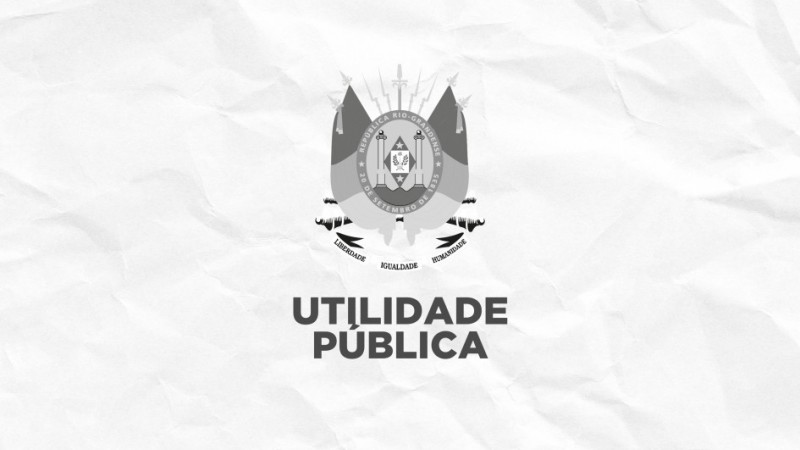utilidade p&uacute;blica governo rs